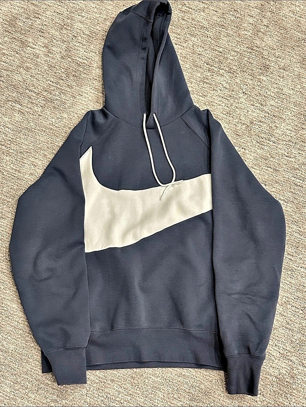 Nike Big Swoosh Fleece Pullover Hoodie Men's Color Block